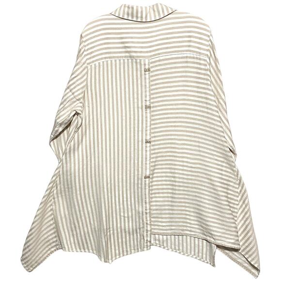 Soft Surroundings Standout Asymmetrical Tunic Top Womens Plus 1X Lagenlook Boho - Picture 2 of 8